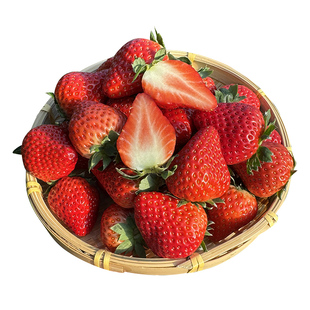 丹东99大红颜草莓3斤孕妇牛奶草梅礼盒新鲜当季水果草莓整箱包邮