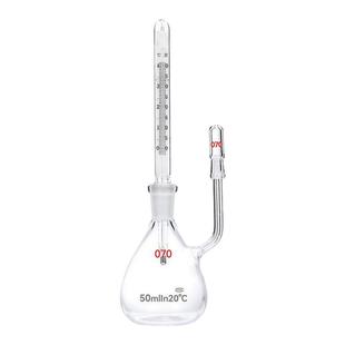 附温比重瓶密度瓶5/20ml比重瓶附温度计玻璃带温度计实验室比重瓶