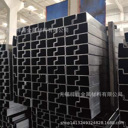 现货批发凹型管厚壁焊管P4060-18过磅仓储货架方管拉杆支架高承重