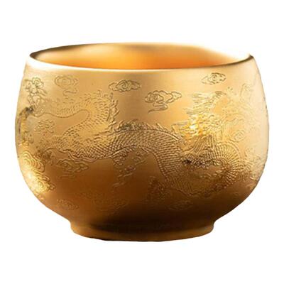 周鸿杰24K金丝龙凤对杯主人杯