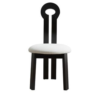 全友家居2025新款法式复古餐椅客厅家用带靠背实木脚椅子凳子家具