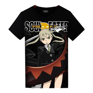学生装噬魂师 SOUL EATER玛嘉短袖T恤速干网眼春夏半袖青少年大码