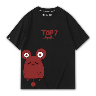 头七怪谈离雨婷佚名鼠印花短袖T恤衫二次元纯棉休闲百搭圆领衣服
