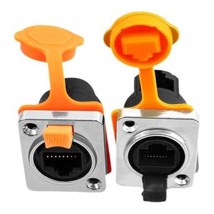 永定防水工业网线面板RJ45接口屏蔽模块母头插座母座网口USB直通