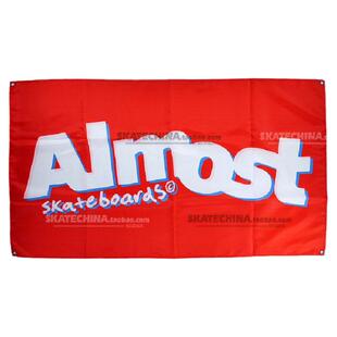 美国almost滑板公司挂旗子装饰画家居装饰海报标志-SCC滑板店