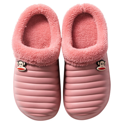 秋冬季棉拖鞋大嘴猴防滑