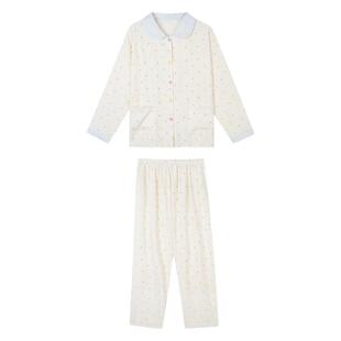 馨帮帮Homedress 甜美彩色波点睡衣女款秋季宽松舒适可外穿家居服