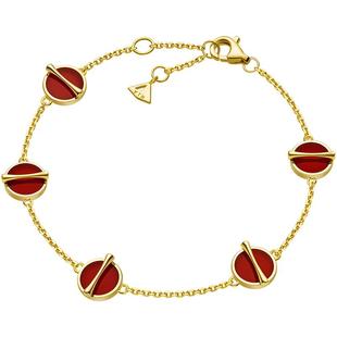 YIN隐「因」黄金比红玉髓黑玛瑙手链18K金钻石手链五花送女友礼物