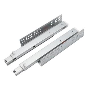 抽屉滑道轨道承重型滑轨缓冲把手底装隐藏托底橱柜导轨三节带阻尼