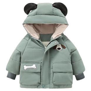 宝宝棉服保暖棉袄2025新款一岁婴儿上衣小童加厚冬装夹棉外套棉衣