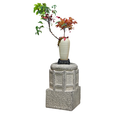 新中式仿石柱墩庭院石墩子底座