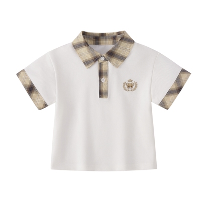 [7A抗菌]男童短袖t恤夏季8宝宝帅气polo衫小童薄夏装儿童衣服男孩