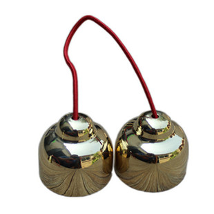 金属铜碰钟奥尔夫打击乐器小号黄铜绳碰铃儿童玩具幼儿园早教撞钟