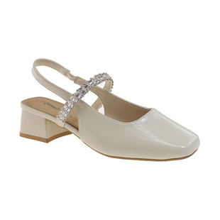 水钻凉鞋女款2026夏季外穿仙女风高跟鞋中跟粗跟玛丽珍包头凉单鞋