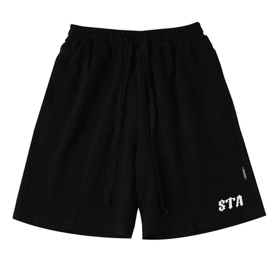 STA基础字体发泡印花休闲短裤