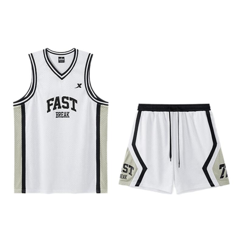 特步篮球服套装男2024夏季