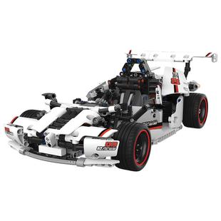 ONEBOT智能积木公路赛车遥控竞速赛车拼插积木模型电动儿童节礼物