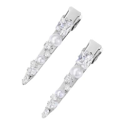 DODOGOGO珍珠发夹刘海夹森系仙女一字侧边发卡夹子头法式夏季饰品