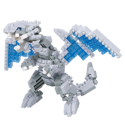 【现货】日本nanoblock微颗粒拼装积木游戏王青眼白龙男生玩具