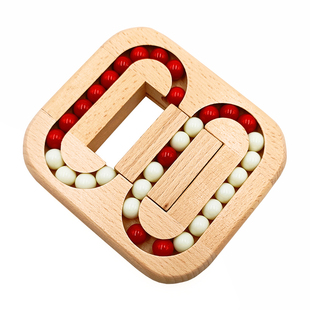 榉木平面滚珠老人解闷小学生手眼协调训练木制益智力玩具创意魔盘