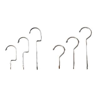 服装店实木衣架上的钩子配件挂钩钩头衣架勾加长铁钩专用电镀圆勾