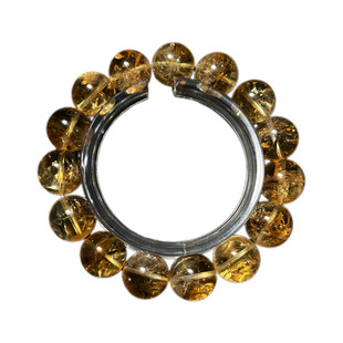 一物一图 黄水晶阿塞斯特莱闪冰片天然无优化橘子手串手链包邮