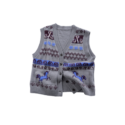 晶咕白标DADATATA2026春季新款【糖果猜想】大码女装微胖针织马甲