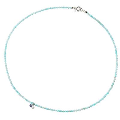 Camille系列银质宝石串珠项链