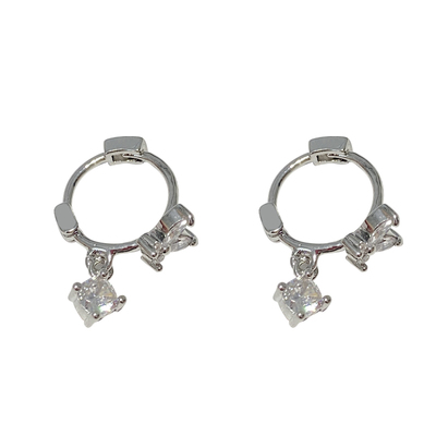 超闪微镶锆石蝴蝶耳环女轻奢小众设计高级感耳钉百搭独特气质耳饰