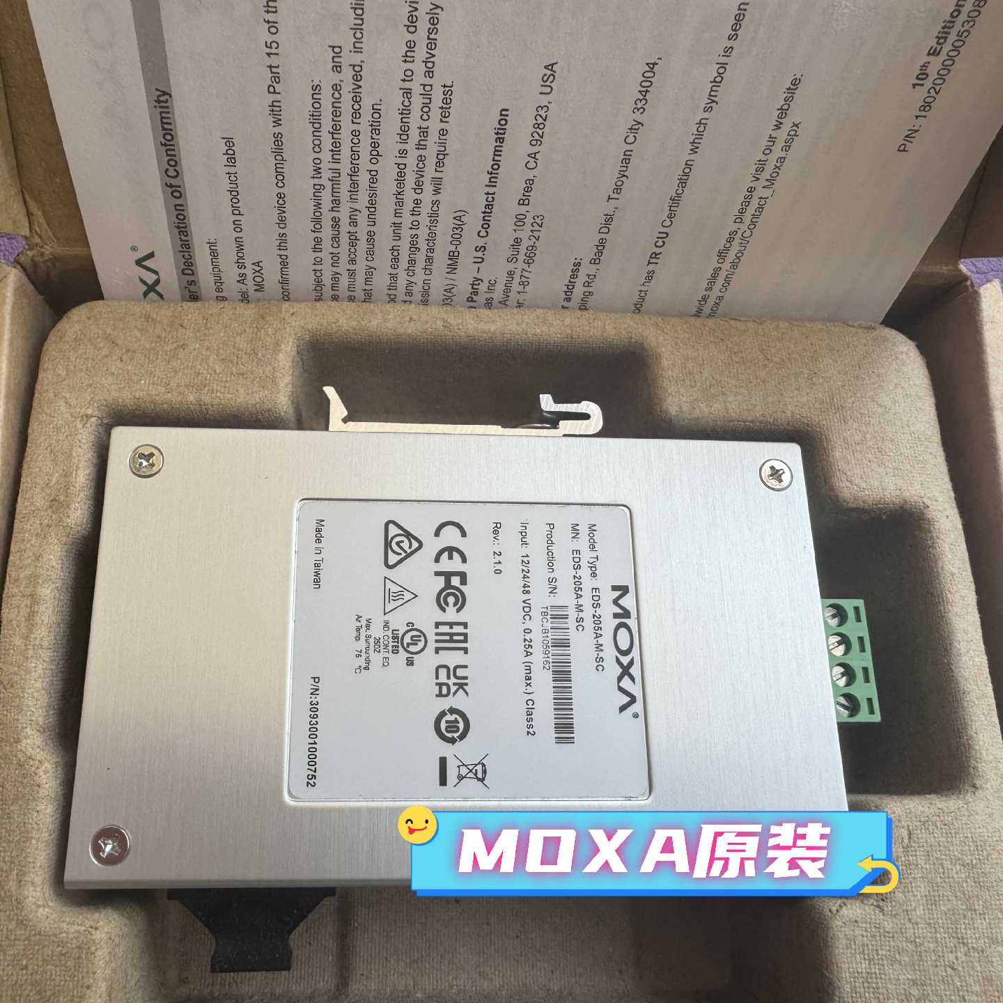议价MOXA EDS-205A-M-SC EDS-205A-S-SC-T以太网交换机
