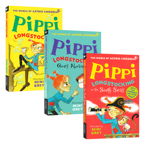 牛津精品小说读物 长袜子皮皮3册 英文原版小说 Pippi Longstocking Three Books Pack 国际安徒生奖 林格伦作品