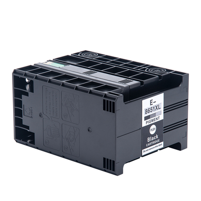 适用爱普生M5693墨盒EPSON WF-M5193 M5191 WF-M5690 M5190单黑色打印机T8651大容量颜料墨水盒 废墨仓维护箱