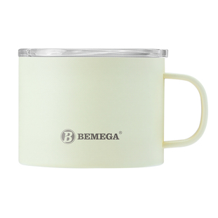 英国Bemega保温杯男女2025新款咖啡杯不锈钢办公马克杯定制水杯子