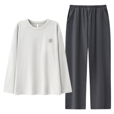 【芬腾】加绒加厚海岛绒套装保暖