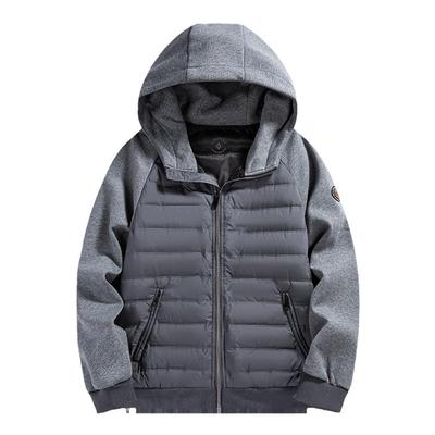 雅鹿鹅绒羽绒服男款轻薄短款2024秋冬新款户外连帽休闲冬季外套男