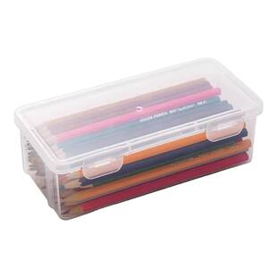 大容量铅笔文具盒透明塑料透明笔盒马克笔彩铅绘画美术用品收纳盒
