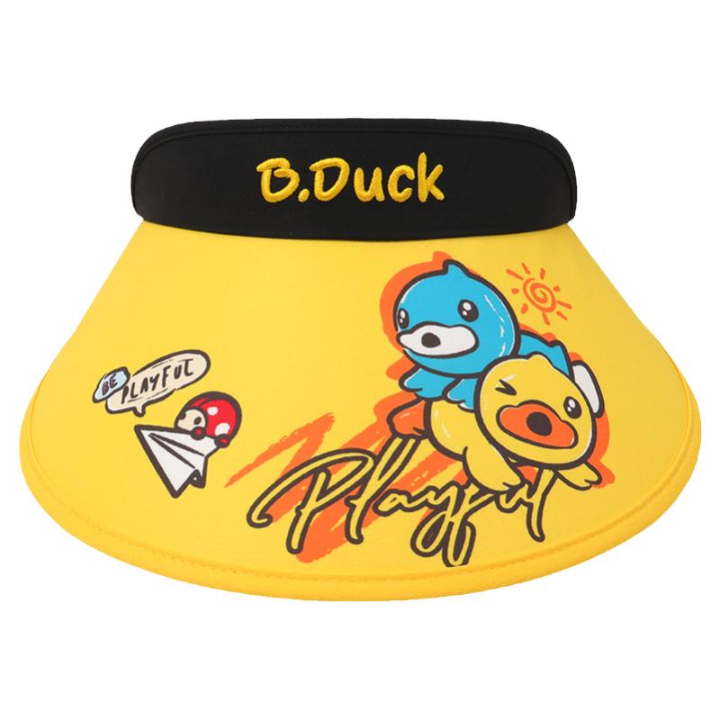 B.Duck小黄鸭大帽檐空顶帽防晒