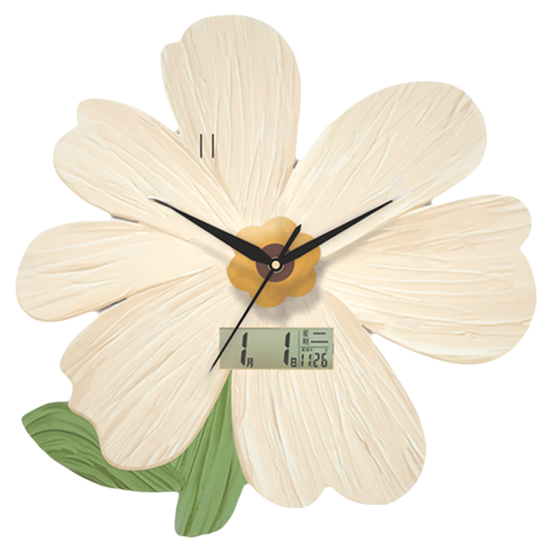 万年历网红挂钟客厅家用钟表静音表新款时钟挂墙免打孔石英钟挂表