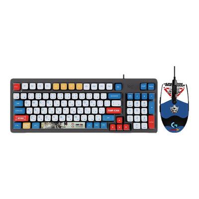 罗技K848有线机械键盘热插拔客制化G102鼠标套装电竞游戏电脑键鼠