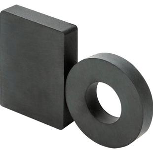 大号强力磁铁强磁工业吸铁石超强吸力黑色圆形带孔磁铁贴片批发