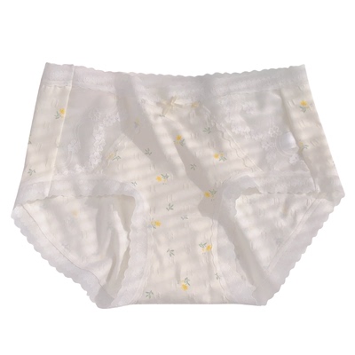 甜美蕾丝少女内裤7A抑菌莫代尔棉
