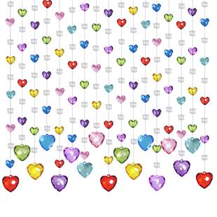 水晶珠帘客厅玄关隔断帘过道装饰门帘卧室卫生间珠链挂帘子免打孔