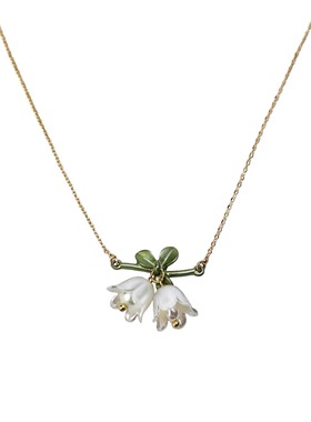 铃兰项链复古法式夏季小清新