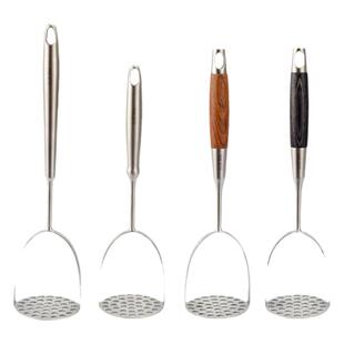 304不锈钢土豆泥压泥器加厚商用紫薯捣泥勺婴儿辅食手动捣碎工具