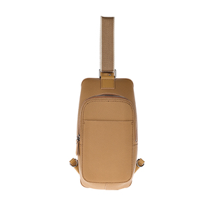 蠢小鱼diy手工男士腰包送男友老公生日礼物真牛皮胸包斜挎材料包