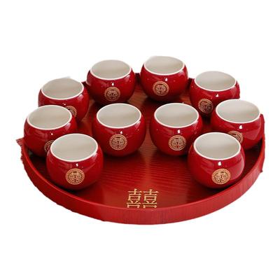 多个罗汉杯单个敬茶套装