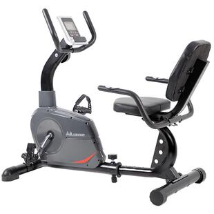 杰森卧式健身车老年人运动单车家用皮带超静音康复脚踏车健身器材