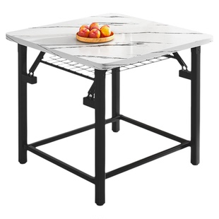 烤火桌子家用可折叠不锈钢冬季取暖餐桌长方形简易炕桌四方桌新款