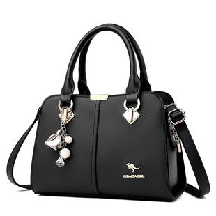 袋鼠女士包包2026新款送老婆生日礼物中年妈妈斜挎包真皮手提包