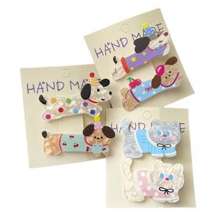 可爱卡通小狗猫咪发夹女侧边刘海夹儿童前海碎发夹发量少抓夹发卡